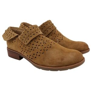 Sofft Brinkley Brown Leather Suede Ankle Boots Size 10M